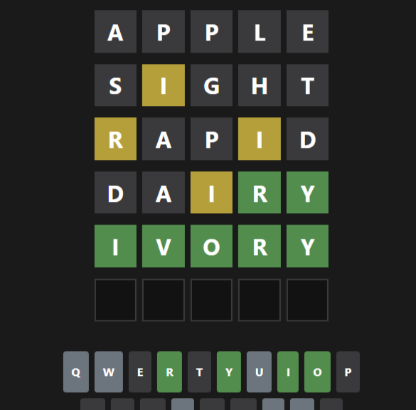 WORDLE Game Preview